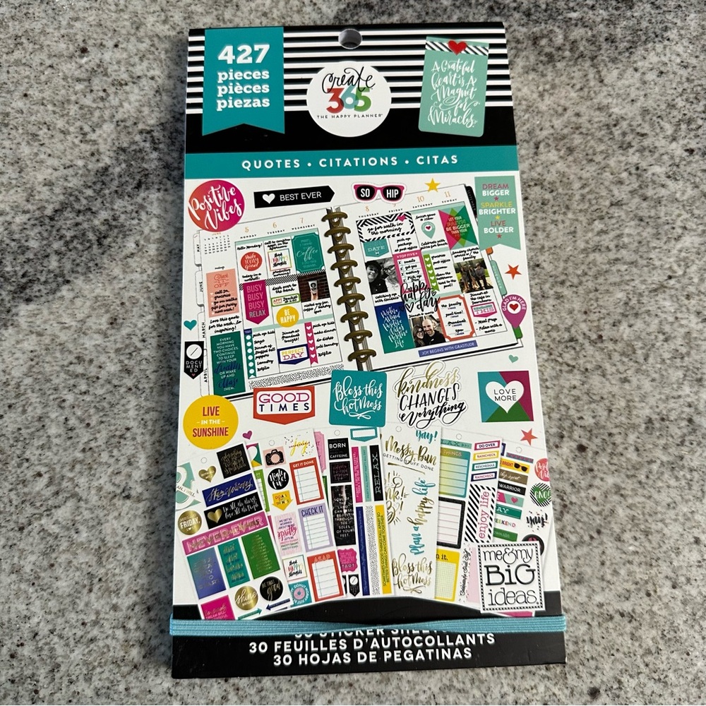 Happy planner new sticker pack quotes